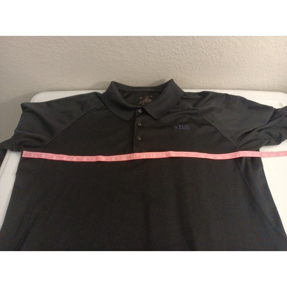 Men's Tactical 511 Black Polo Embroidered Logo Shirt Size X Large - Picture 10 of 11
